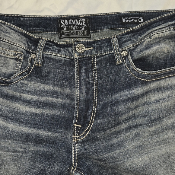 Buckle Salvage Supply Co Mayhem Bootcut Jeans Mens 36R Regular Fit - Picture 5 of 8